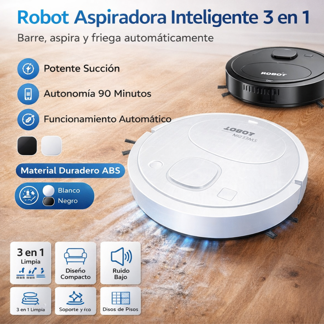 Aspiradora Robot Turboclean Pro 3 en 1